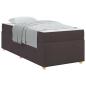 Preview: Bettgestell Sonstiges Dunkelbraun 90 x 190 cm Taschenfedern