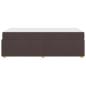 Preview: Bettgestell Sonstiges Dunkelbraun 90 x 190 cm Taschenfedern
