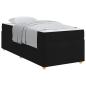 Preview: Bettgestell mit Matratze Sonstiges Schwarz 100 x 200 cm Stoff