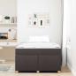 Preview: Bettgestell mit Matratze Dunkelbraun 120 x 190 cm Stoff