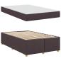 Preview: Bettgestell mit Matratze Dunkelbraun 120 x 190 cm Stoff
