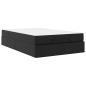 Preview: Bettgestell mit Matratze Schwarz 120 x 200 cm Kunstleder