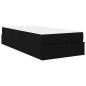 Preview: Bettgestell Schwarz 90 x 200 cm Stoff