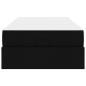 Preview: Bettgestell Schwarz 90 x 200 cm Stoff