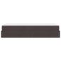 Preview: Bettgestell Dunkelbraun 90 x 200 cm Stoff