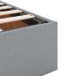 Preview: Bettgestell Hellgrau 120 x 190 cm Stoff