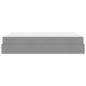 Preview: Bettgestell Hellgrau 140 x 190 cm Stoff