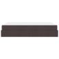 Preview: Bettgestell Dunkelbraun 140 x 200 cm Stoff