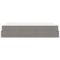 Preview: Bettgestell Taupe 140 x 200 cm Stoff