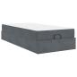 Preview: Bettgestell mit Speicher Dunkelgrau 80 x 200 cm Samt