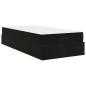 Preview: Bettgestell mit Speicher Schwarz 80 x 200 cm Samt