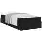 Preview: Bettgestell mit Speicher Schwarz 80 x 200 cm Samt