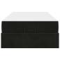 Preview: Bettgestell mit Speicher Schwarz 80 x 200 cm Samt
