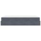 Preview: Bettgestell mit Speicher Dunkelgrau 140 x 190 cm Samt