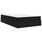 Preview: Bettgestell mit Speicher Schwarz 140 x 190 cm Samt