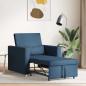 Preview: ARDEBO.de - 3-in-1 Einzel-Sofa-Bett umwandelbar blauer Stoff