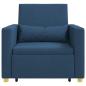 Preview: Ausziehbare Schlafcouch Einzel Blau 90 x 165 x 87 cm Stoff