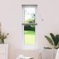 Preview: ARDEBO.de - Fenster Jalousie mit Vorhängen Silber 80 x 130 cm Aluminium