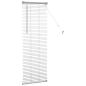 Preview: Fenster Jalousie mit Vorhängen Silber 80 x 130 cm Aluminium