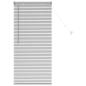 Preview: Fenster Jalousie mit Vorhängen Silber 80 x 130 cm Aluminium