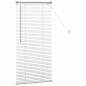 Preview: Fenster Jalousie mit Vorhängen Silber 80 x 130 cm Aluminium