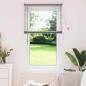 Preview: ARDEBO.de - Fenster Jalousie mit Vorhängen Silber 80 x 130 cm Aluminium