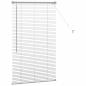 Preview: Fenster Jalousie mit Vorhängen Silber 80 x 130 cm Aluminium