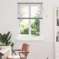 Preview: ARDEBO.de - Fenster Jalousie mit Vorhängen Silber 80 x 130 cm Aluminium