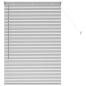 Preview: Fenster Jalousie mit Vorhängen Silber 80 x 130 cm Aluminium