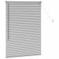 Preview: Fenster Jalousie mit Vorhängen Silber 80 x 130 cm Aluminium