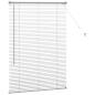 Preview: Fenster Jalousie mit Vorhängen Silber 80 x 130 cm Aluminium