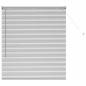 Preview: Fenster Jalousie mit Vorhängen Silber 80 x 130 cm Aluminium