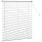 Preview: Fenster Jalousie mit Vorhängen Silber 80 x 130 cm Aluminium