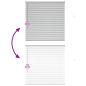 Preview: Fenster Jalousie mit Vorhängen Silber 130 x 130 cm Aluminium