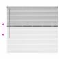 Preview: Fenster Jalousie mit Vorhängen Silber 80 x 130 cm Aluminium
