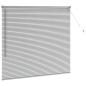 Preview: Fenster Jalousie mit Vorhängen Silber 80 x 130 cm Aluminium