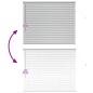 Preview: Fenster Jalousie mit Vorhängen Silber 80 x 130 cm Aluminium