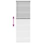 Preview: Fenster Jalousie mit Vorhängen Silber 80 x 130 cm Aluminium