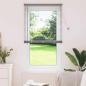 Preview: ARDEBO.de - Fenster Jalousie mit Vorhängen Silber 80 x 130 cm Aluminium
