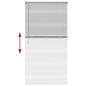 Preview: Fenster Jalousie mit Vorhängen Silber 80 x 130 cm Aluminium