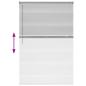 Preview: Fenster Jalousie mit Vorhängen Sonstiges Silber 80 x 130 cm Aluminium