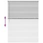 Preview: Fenster Jalousie mit Vorhängen Sonstiges Silber 135 x 175 cm Aluminium