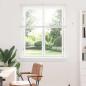 Preview: ARDEBO.de - Fenster Jalousie mit Vorhängen Sonstiges Weiß 80 x 130 cm Aluminium