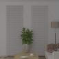 Preview: Fenster Jalousie mit Vorhängen Sonstiges Weiß 80 x 220 cm Aluminium