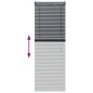 Preview: Fenster Jalousie mit Vorhängen Sonstiges Dunkelgrau 80 x 130 cm Aluminium
