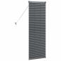 Preview: Fenster Jalousie mit Vorhängen Sonstiges Dunkelgrau 80 x 130 cm Aluminium