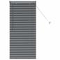 Preview: Fenster Jalousie mit Vorhängen Sonstiges Dunkelgrau 60 x 130 cm Aluminium