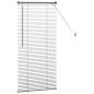 Preview: Fenster Jalousie mit Vorhängen Sonstiges Dunkelgrau 60 x 130 cm Aluminium