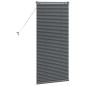 Preview: Fenster Jalousie mit Vorhängen Sonstiges Dunkelgrau 60 x 130 cm Aluminium