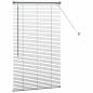 Preview: Fenster Jalousie mit Vorhängen Sonstiges Dunkelgrau 80 x 130 cm Aluminium